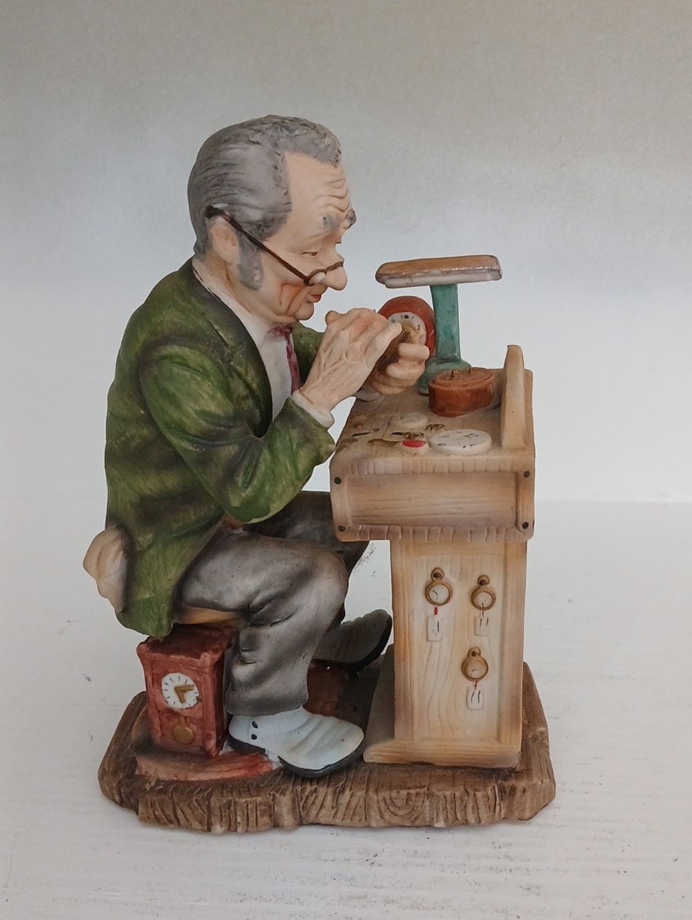 Lefton Vintage Artisan Clockmaker Figurine